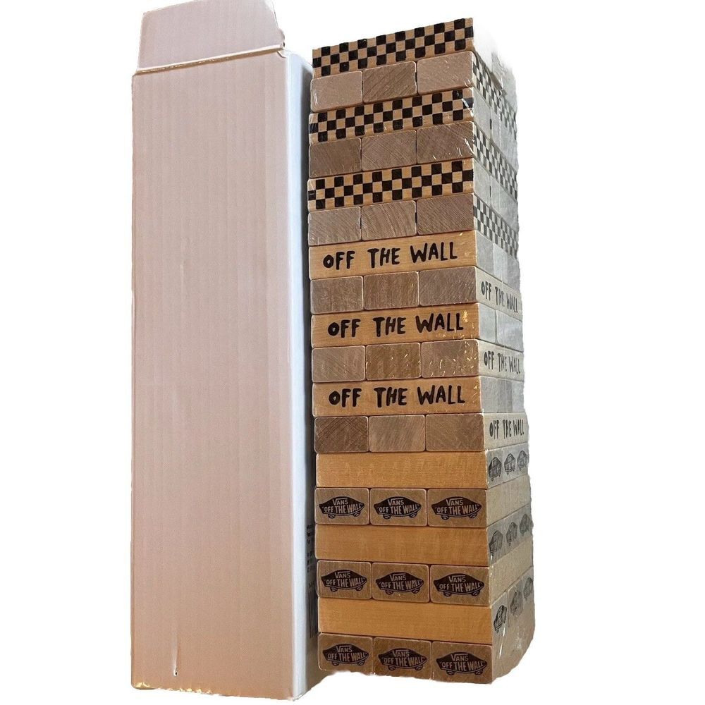 Vans Family Exclusive 54 Pieces Wooden Block Stacking Game‎ NEW SEALED!